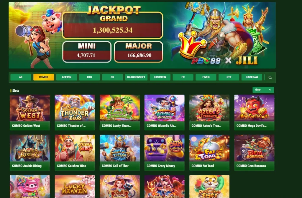 PBC88 casino game categories